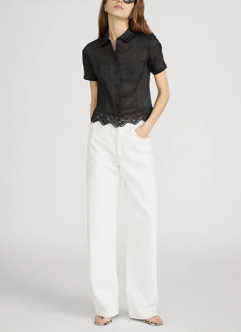 FRAME The Embroidered Seaside Shirt