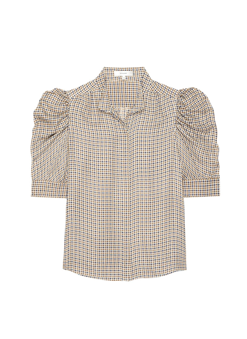 FRAME The Houndstooth Gillilan Top