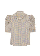 FRAME The Houndstooth Gillilan Top
