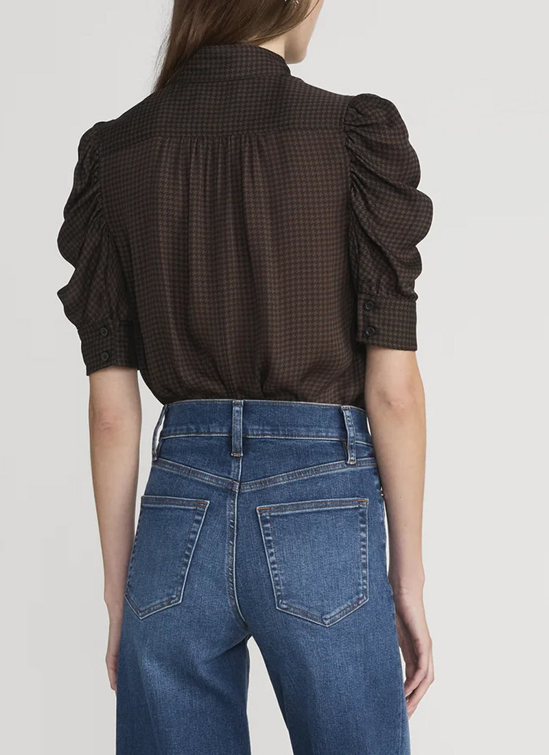  Houndstooth Gillian Top by FRAME at Andrews 
