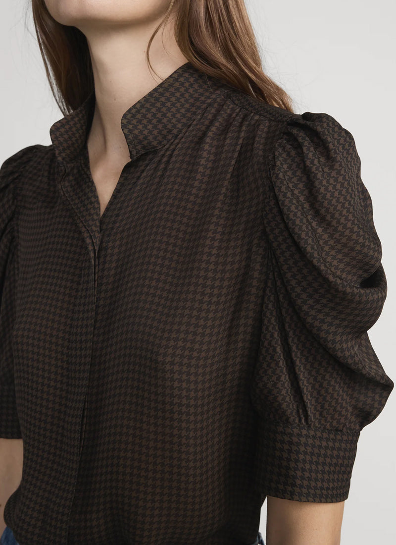  Houndstooth Gillian Top by FRAME at Andrews 