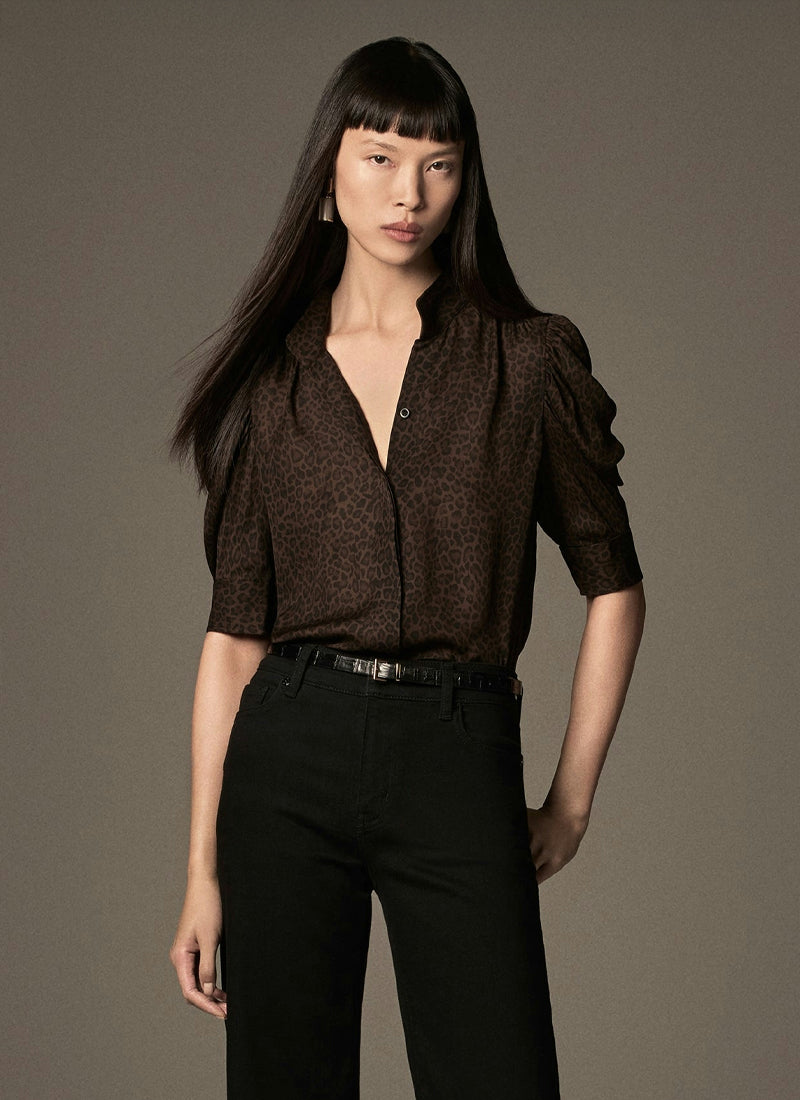FRAME The Leopard Gillian Top