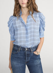 FRAME The Plaid Gillian Top