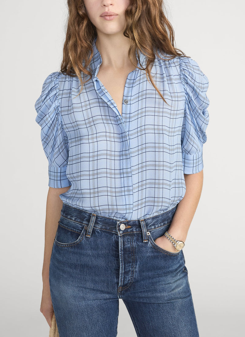 FRAME The Plaid Gillian Top