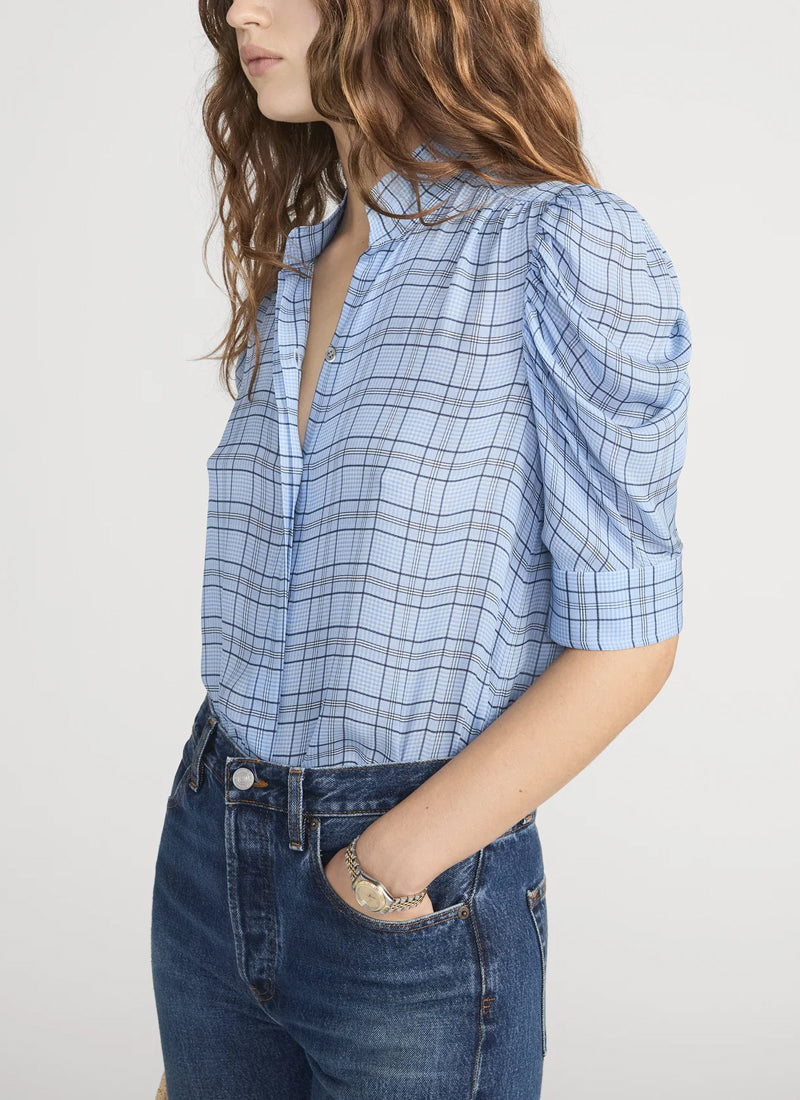 FRAME The Plaid Gillian Top