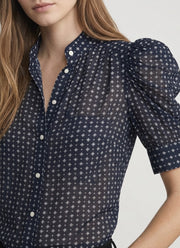 FRAME The Tie Print Gillian Top