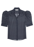 FRAME The Tie Print Gillian Top