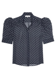 FRAME The Tie Print Gillian Top