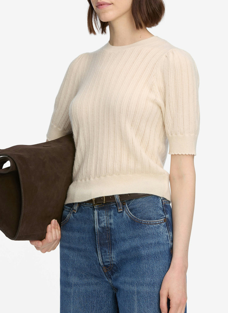 FRAME The Ladder Pointelle Sweater