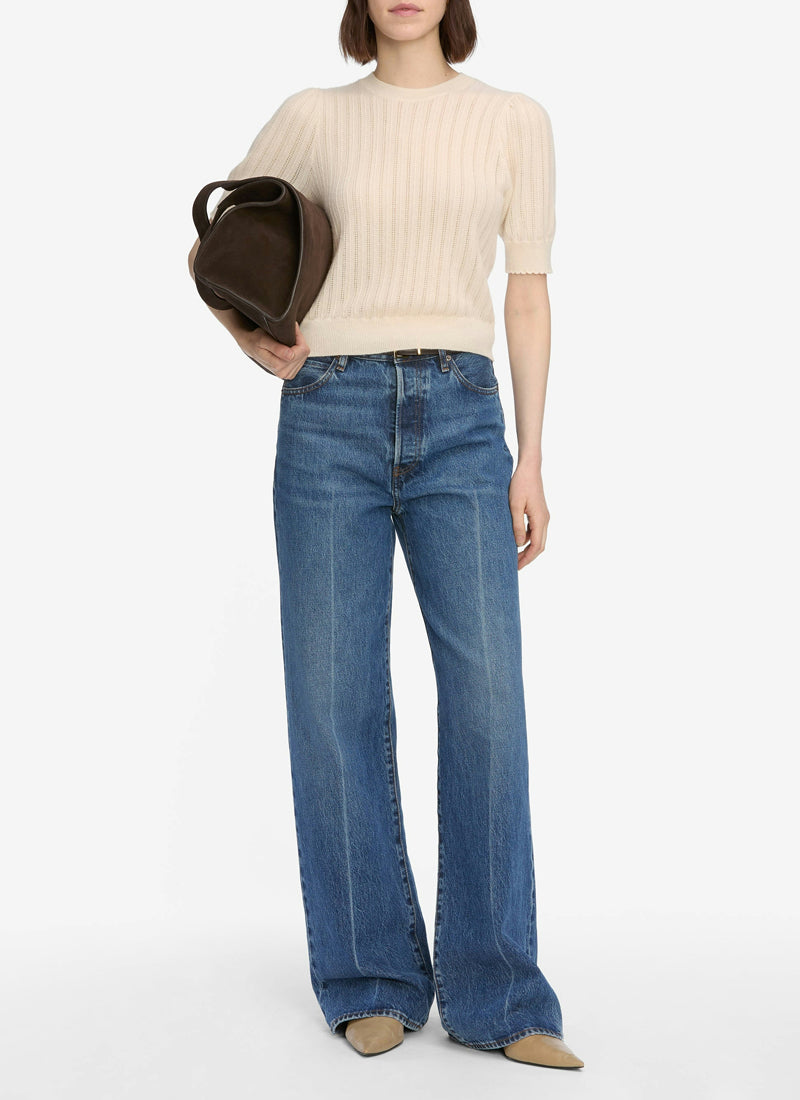 FRAME The Ladder Pointelle Sweater