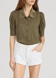 FRAME The Silk Prim Blouse