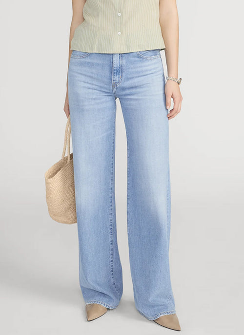 FRAME The Off Duty Stroll Wide Leg Jeans