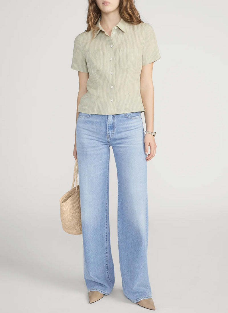 FRAME The Off Duty Stroll Wide Leg Jeans