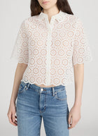 FRAME The Petal Eyelet Shirt