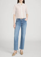 FRAME The Petal Eyelet Shirt
