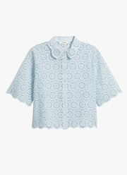 FRAME The Petal Eyelet Shirt