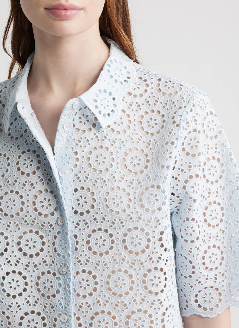 FRAME The Petal Eyelet Shirt