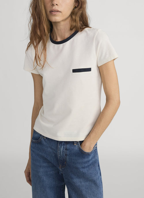  Pique Baby Tee by FRAME at Andrews 