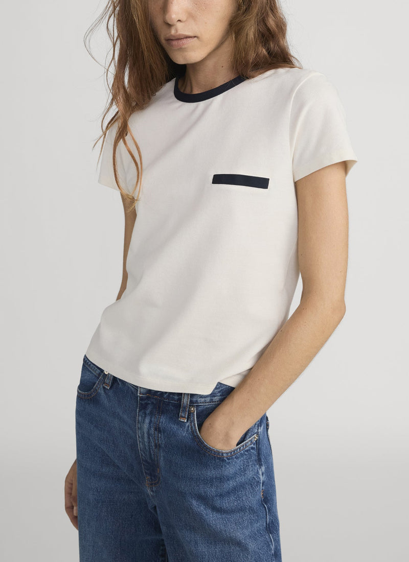  Pique Baby Tee by FRAME at Andrews 