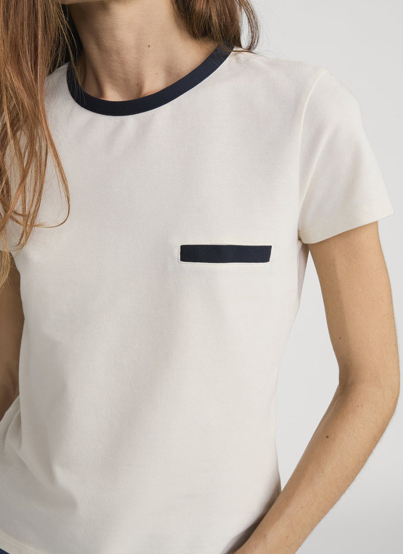  Pique Baby Tee by FRAME at Andrews 