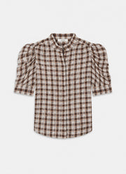 FRAME The Plaid Gillian Blouse
