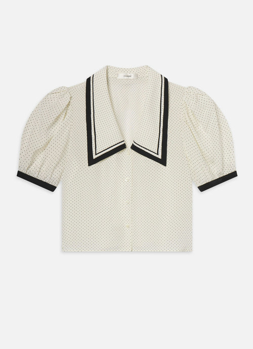 FRAME The Polka Dot Sailor Blouse