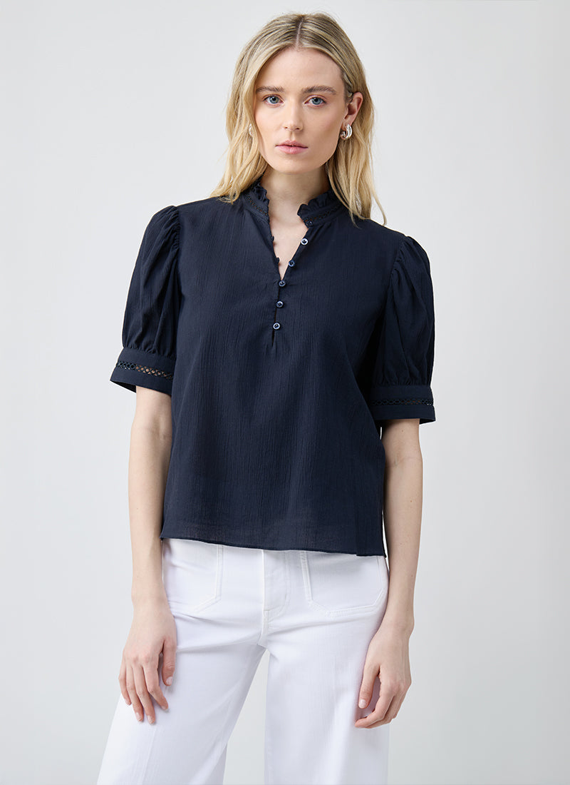 FRAME The Ruffle Collar Top
