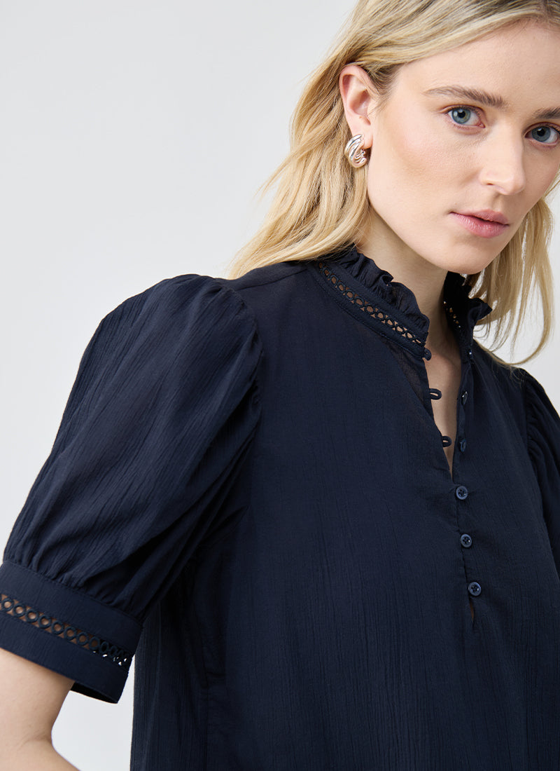 FRAME The Ruffle Collar Top