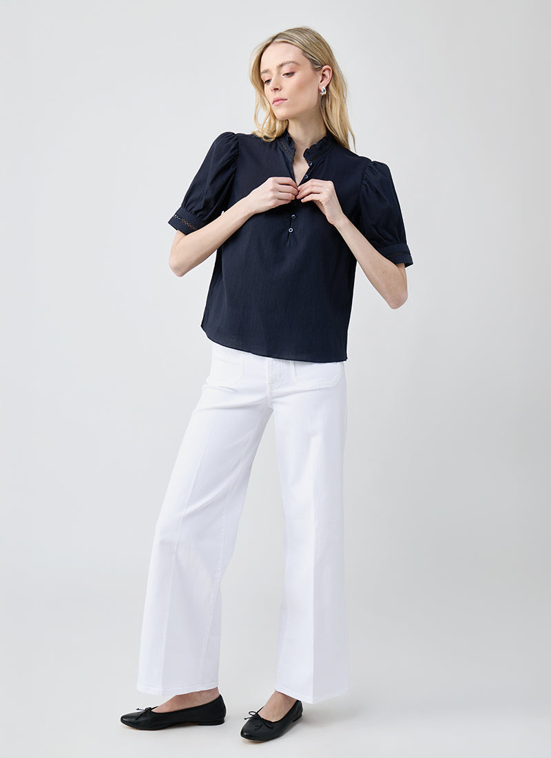 FRAME The Ruffle Collar Top