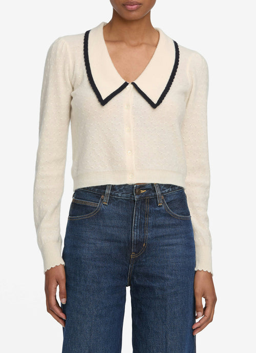 FRAME Long Sleeve Cashmere Sailor Sweater