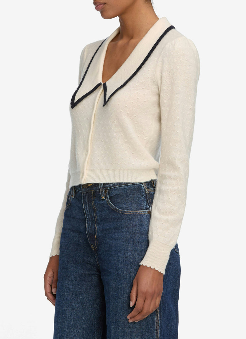 FRAME Long Sleeve Cashmere Sailor Sweater