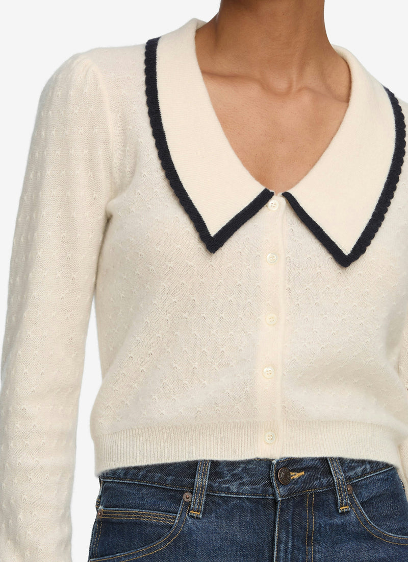 FRAME Long Sleeve Cashmere Sailor Sweater