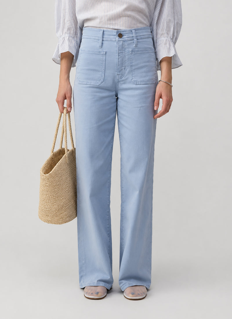 FRAME Le Slim Palazzo Harbor Pocket Jeans