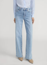 FRAME Le Slim Palazzo Wide Leg Flare Jeans