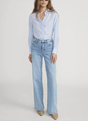 FRAME Le Slim Palazzo Wide Leg Flare Jeans