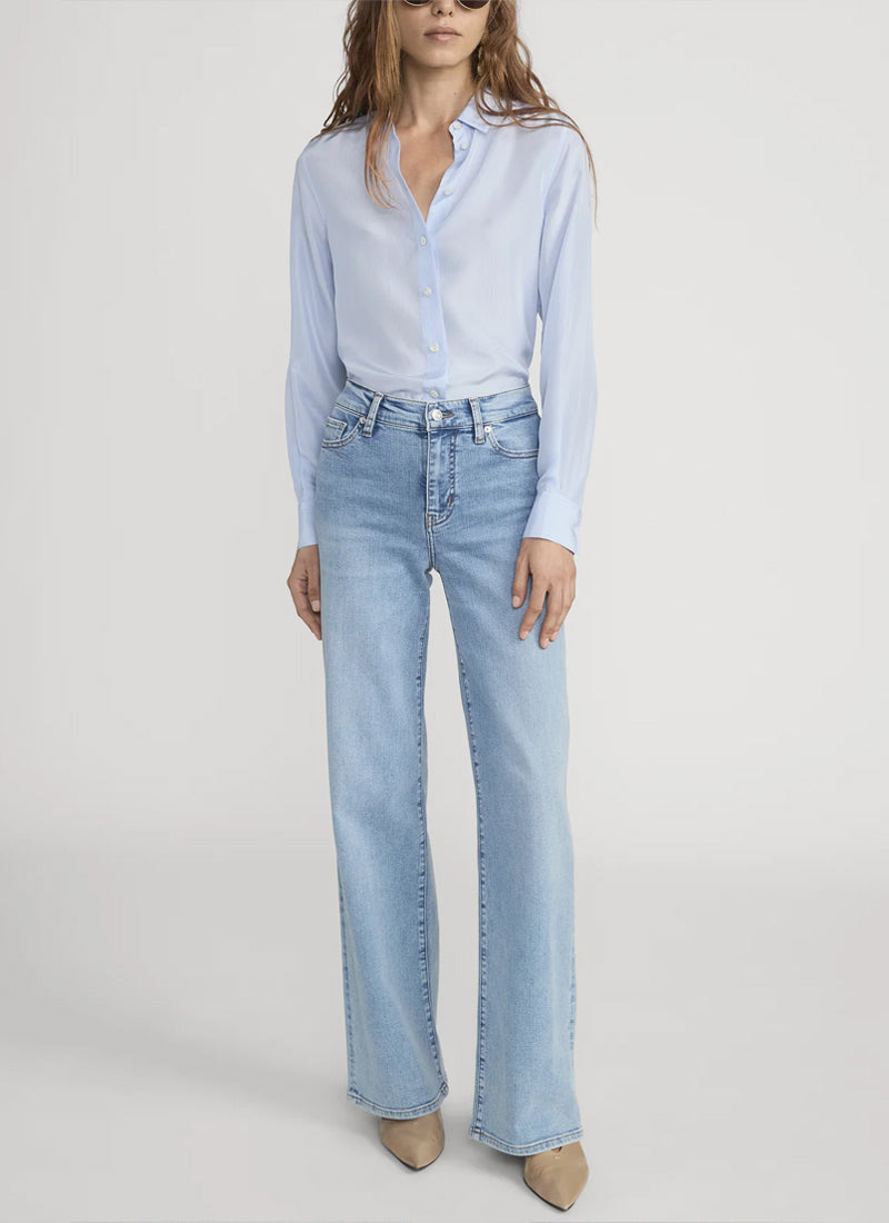 FRAME Le Slim Palazzo Wide Leg Flare Jeans
