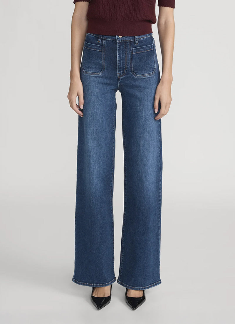  Le Slim Palazzo Modernist Pocket Wide Leg Jeans by FRAME at Andrews 