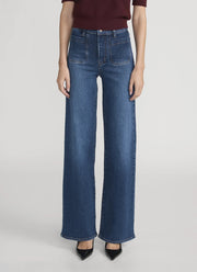  Le Slim Palazzo Modernist Pocket Wide Leg Jeans by FRAME at Andrews 