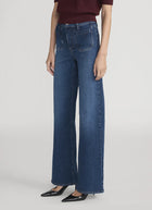  Le Slim Palazzo Modernist Pocket Wide Leg Jeans by FRAME at Andrews 