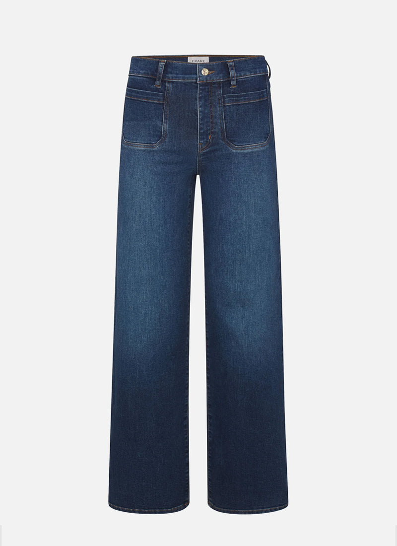  Le Slim Palazzo Modernist Pocket Wide Leg Jeans by FRAME at Andrews 
