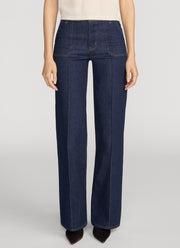  Le Slim Palazzo Pintuck Pocket Jeans by FRAME at Andrews 