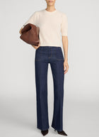  Le Slim Palazzo Pintuck Pocket Jeans by FRAME at Andrews 