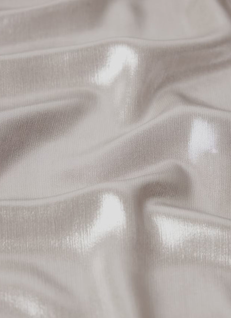 FRAME The Standard Silver Lamé Shirt