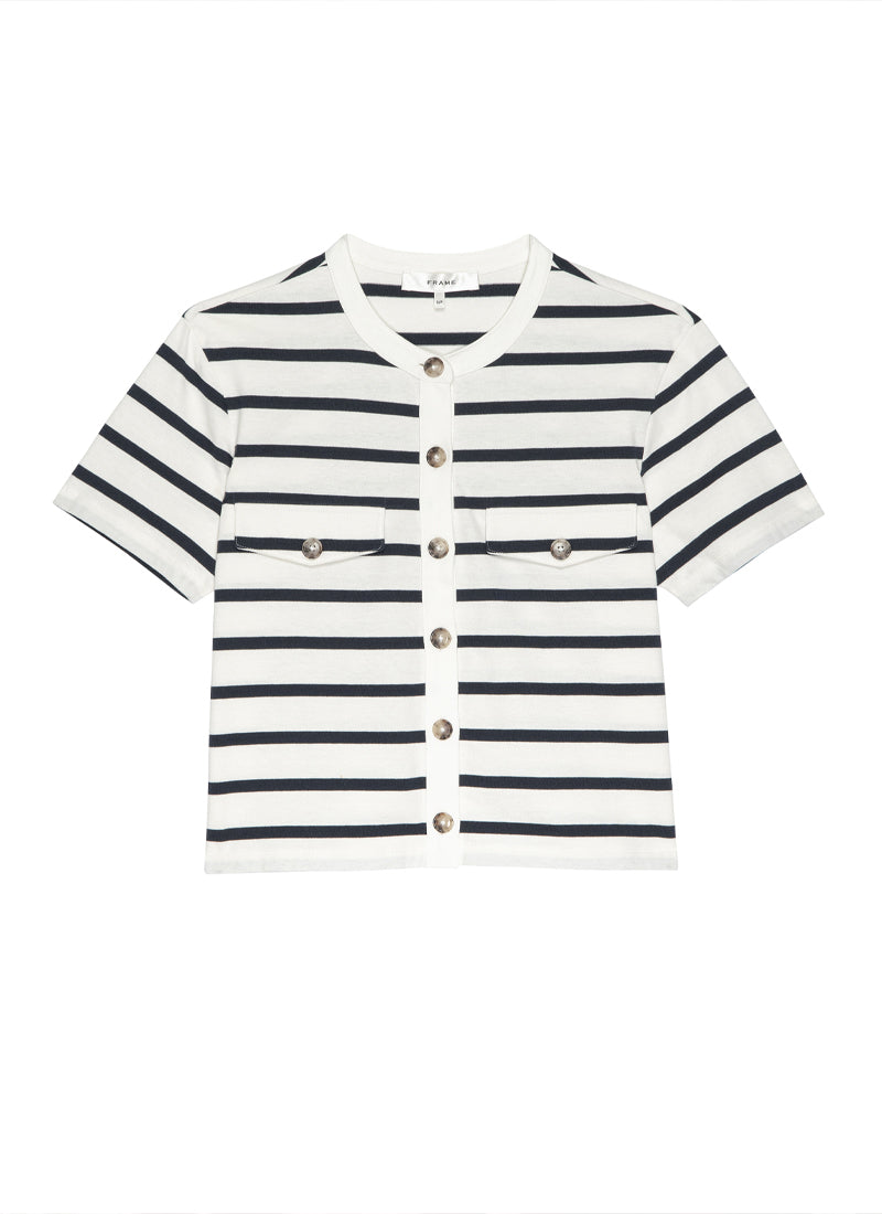 FRAME The Jersey Striped Top