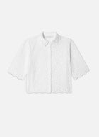 FRAME The Petal Eyelet Shirt