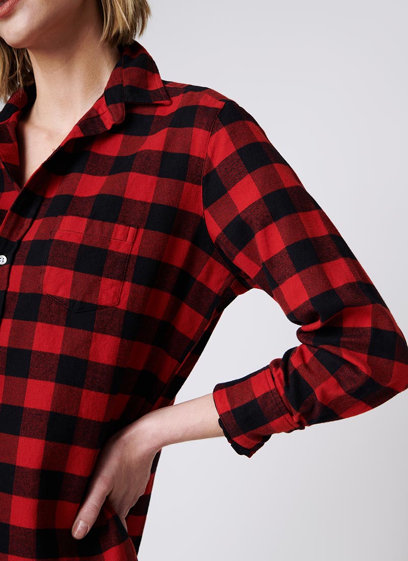 Frank & Eileen Eileen Red and Black Plaid Button-Up Shirt