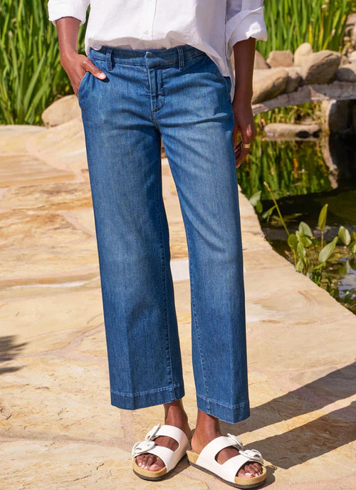 Frank & Eileen Westport Italian Wide-Leg Jeans