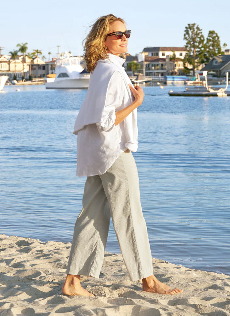 Wexford Wide-Leg Linen Pant