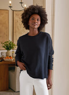 Anna Triple-Fleece Long Sleeve Capelet by Frank & Eileen
