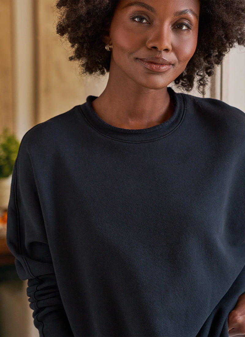 Anna Triple-Fleece Long Sleeve Capelet by Frank & Eileen